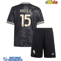 Juventus Pierre Kalulu #15 Replica Third Minikit 2025-26 Short Sleeve (+ pants)